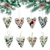 DIY Heart Shaped Hand Embroidered Christmas Ornament Kit Complete Craft