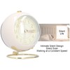 MUNEFE Alarm Clock, Super Silent Non Ticking Clock, Fashionable Round