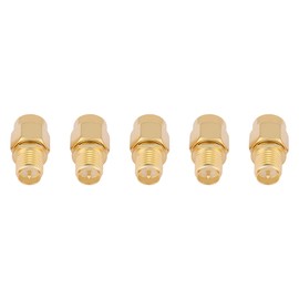 Oumefar Coaxial Adaptor SMA Male 5-Piece SMA Coaxial Adapter Connector Set Electronics RF Coaxial Adapter Kit SMA Male to RP-SMA Female for Coaxial Cable