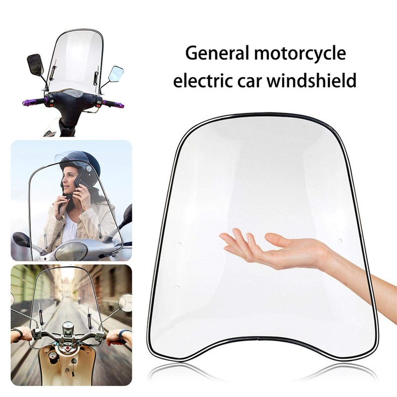 chlius Motorcycle Universal Windshield, Motorcycle Spoiler, Wind Shield Windscreen for