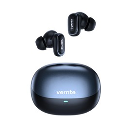Vernte Hybrid Noise Cancelling Earbuds, 15mm Triple Driver System, Multipoint Connectivity, Sound, aptX™ Lossless, 6 Mics AI CVC 8.0 Call, LDAC Hi-Res Audio, IPX6 Waterproof, Bluetooth 5.4 - Black