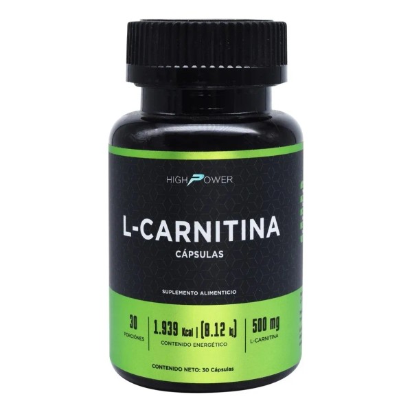 L-Carnitina 500 Mg 30 Cápsulas High Power