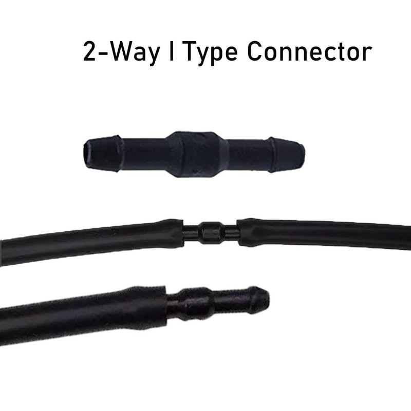 UpAmcarker 24Pcs Windshield Washer Hose Connector Kit 3-way(T-type) 3-way(Y-type)2-way (I-type)