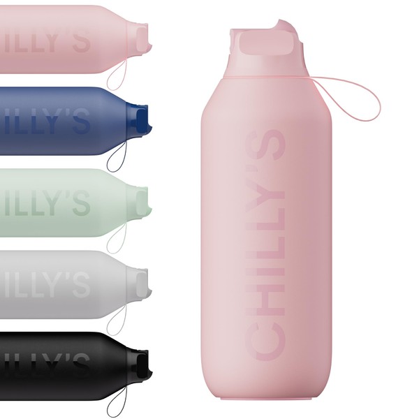 Chilly's Series 2 Flip Bottle, Thermos Flask with Sports Cap,