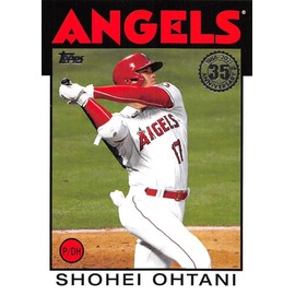 2021 TOPPS Update Baseball #86B27 Shohei Ohtani 1986 35th Anniversary Baseball Card Los Angeles