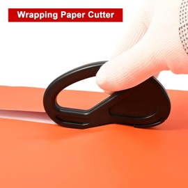 YQQZQ Sliding Gift Wrapping Paper Cutter,2Pack Sharp Paper Cutting with 6pcs Stainless Blades for Christmas New Year Wedding Birthday Gift Wrapping Paper
