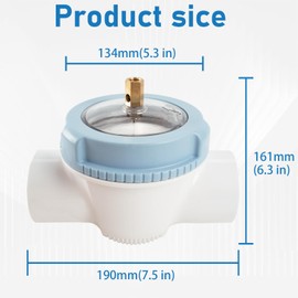 GOMADEIT Zinc Anode Pool, Zinc Anode for Saltwater Pool Corrosion Prevention, No Leaks, Long Service