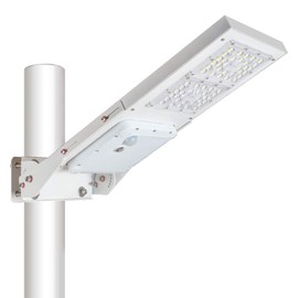 Gebosun 30W Outdoor LED Solar Street Light，IP65 Waterproof White 6000K Solar Security Light Motion Sensor Dusk to Dawn with Adjustable Mounting Bracket Suitable for Pole-Mounted & Wall-Mounted