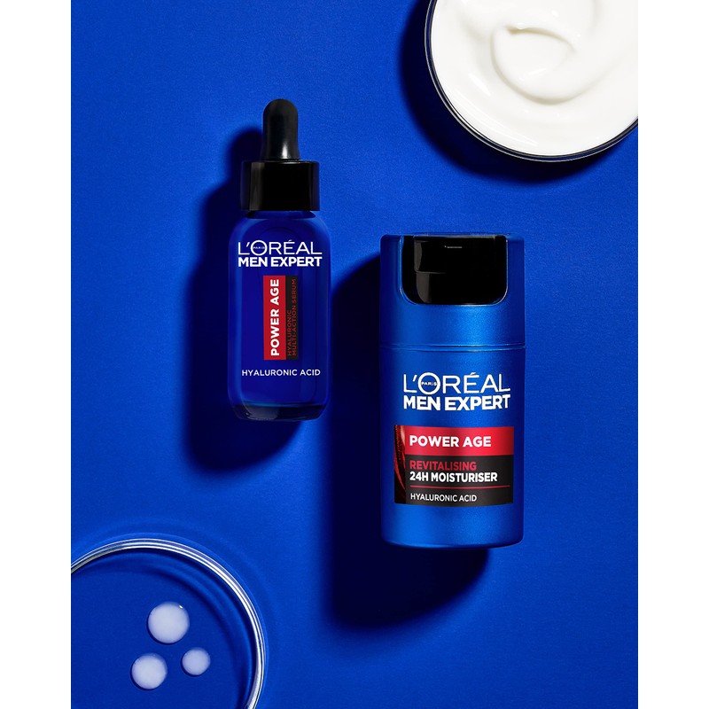 L'Oréal Paris Men Expert Power Age Revitalisierende Feuchtigkeitscreme 24h, 50ml