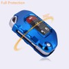 SANRILY 1Pcs Flip Key Fob Case Cover for Jeep Wrangler