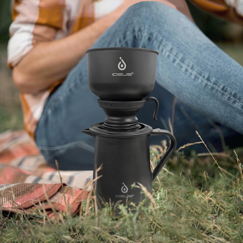 Ideus Brew Pour Over Dripper, Portable Stainless Steel Reusable Filter