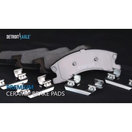 Front Rear Ceramic Brake Pads Kit for 2011 2012-2015 Hyundai Sonata Kia Optima