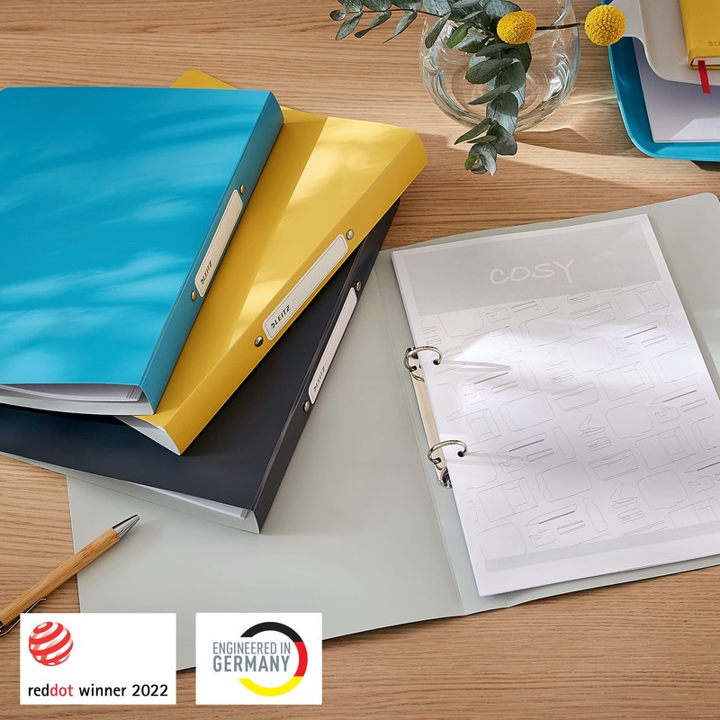 Leitz 2 Ring Binder, 190 Sheet Capacity, Cosy Range, 32