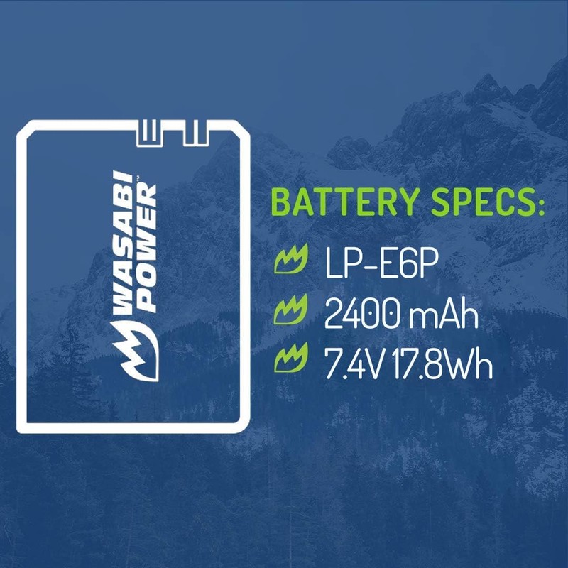 Wasabi Power Battery for Canon LP-E6P and Canon EOS R5