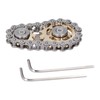 Stainless Steel Fidget Sprocket Toy Children Gears Linkage Bike Chain