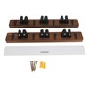 2pcs Mop Broom Holder 3 Positions 4 Hooks Wall Mount