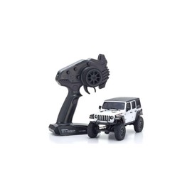 Kyosho 1/28 MINI-Z 4 Wheel Drive Jeep Wrangler Rubicon RTR 8 AAA Batteries not inlcuded Bright White RS KYO32521W