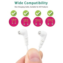 Universal Magnetic Charger Cord for Rose and Most Magnetic Massagers, 80CM USB Fast Charging Cable with 2-Magnet Connector Compatible with Intimate Devices, Rechargeable Toys, Massager (1 PC)