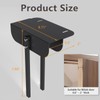 2 Metal Bifold Door Locks Adjustable Double Door Lock Kit