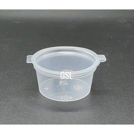 200 x Food Grade Storage Hinged Lid Containers - 25ml - 100% BPA FREE - (1RL)