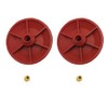 2pcs Red Chemical Resistant Combo Seat/Disc Fits Both Snap and
