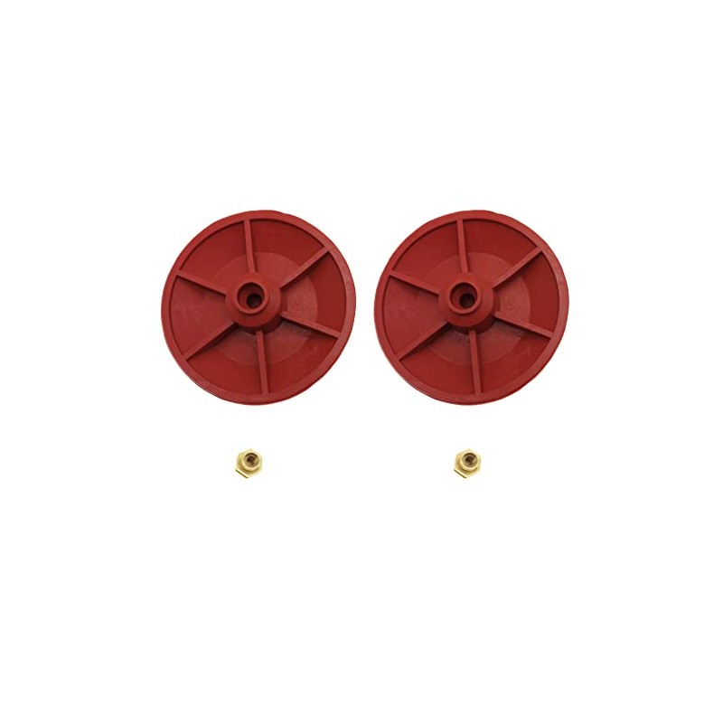 2pcs Red Chemical Resistant Combo Seat/Disc Fits Both Snap and