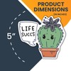 Magnet Me Up Life Succs Cute Funny Plant Succulent Magnet