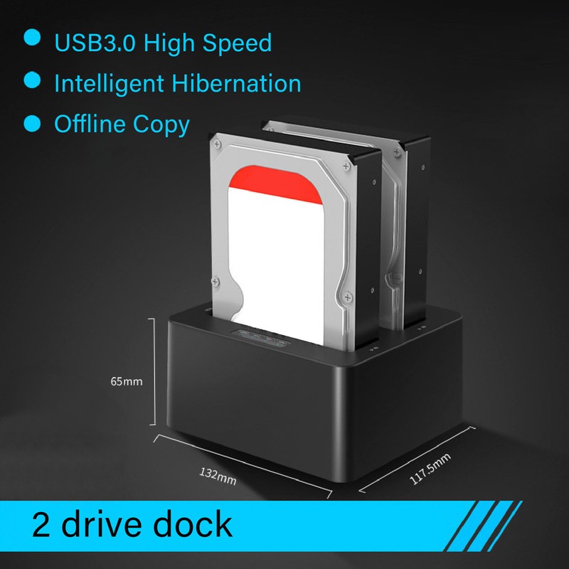 USB C 3.0 to SATA External Hard Drive Dock Support