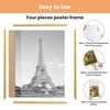 upsimples 24x36 Poster Frame Gold 3 Pack, Scratch-Proof Picture Frames