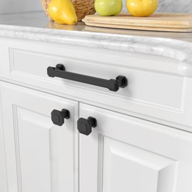 Asidrama 10 Pack 10 Inch(254mm) Matte Black Kitchen Cabinet Handles, Cabinet Pulls Kitchen Cabinet Hardware for Cupboard Drawer Handles Dresser Pulls