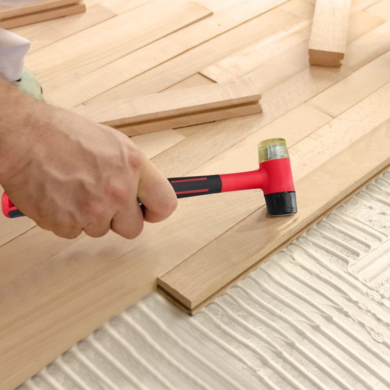 HOUSERAN Rubber Mallet, Rubber Mallet Hammer, Double-Face Hammer, Small Rubber