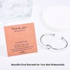 CERSLIMO Bridesmaid Gifts - 5 Pcs Knot Bracelets Maid of