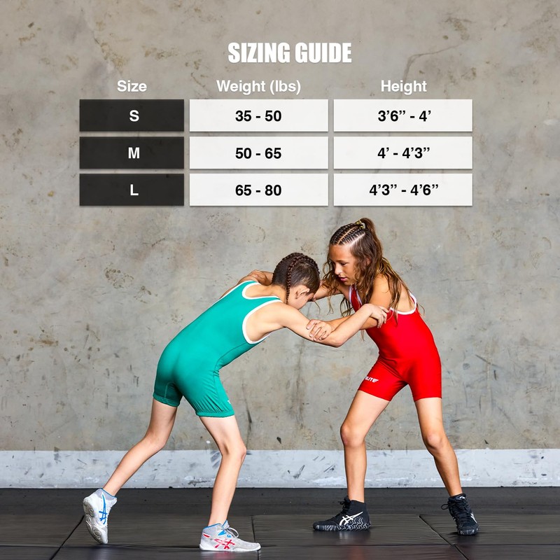 Elite Sports Kids Wrestling Youth Singlet, Standard Boys Wrestling Singlets,
