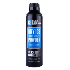 Duke Cannon Supply Co. - Trench Warfare Body Powder, Dry Ice (6 oz) Refreshing Deodorizing Body Powder Providing Protection to Relieve and Prevent Skin Discomfort (DUK-BODYSPRAY)