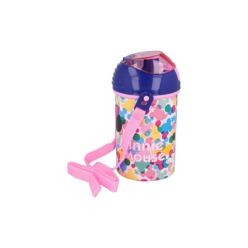 Minnie Pop Up Water Bottle Drink Bottle Flask with Neck