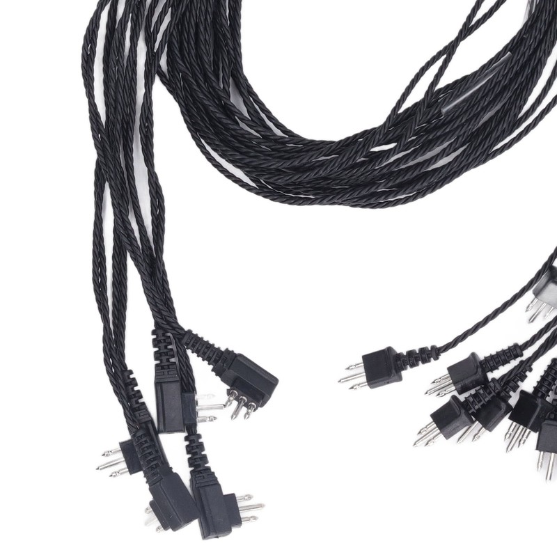 5pcs Sound Aid Adapter Cable Recevier Cable Hearing Device Accessories