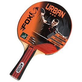 Fox TT Urban 3 Star Table Tennis Bat - Red, one size