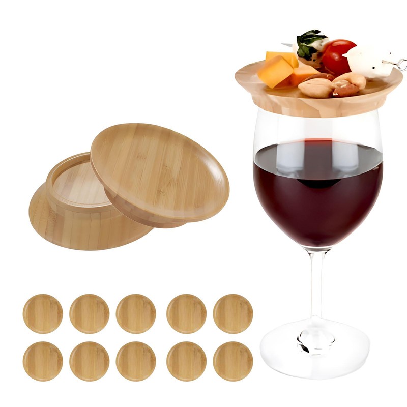 6pcs Wine Glass Charcuterie Topper Mini Charcuterie Board Coasters Appetizer