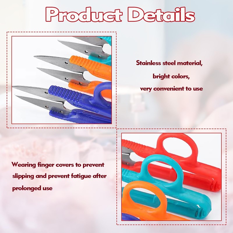 16 Pieces Fabric Scissors - High Quality Thread Scissors with