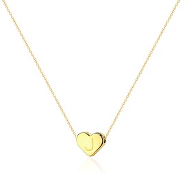 Gold Initial Necklaces for Women Dainty Heart Necklaces for Teen Girls Layered Letter Necklaces Gifts for Christmas Valentine Birthday Anniversary