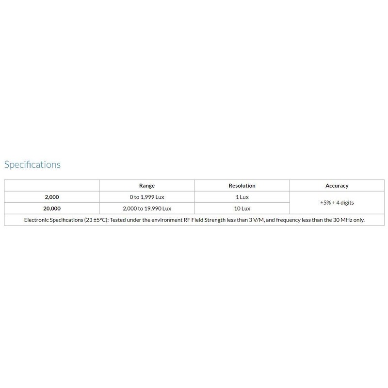 Sper Scientific 840006 Lux Light Meter