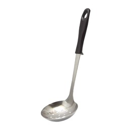 Takagi Takagi Stainless Steel Perforated Ladle, Medium, Dark Brown, Total Length 11.0 inches (28 cm), Hand Fit, Handle That Fits Only Your Hand, Dishwasher Safe, Made in Japan