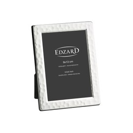 EDZARD Pavia 9 x 13 cm Silver Plated Tarnish Resistant Velvet Backed Picture Frame