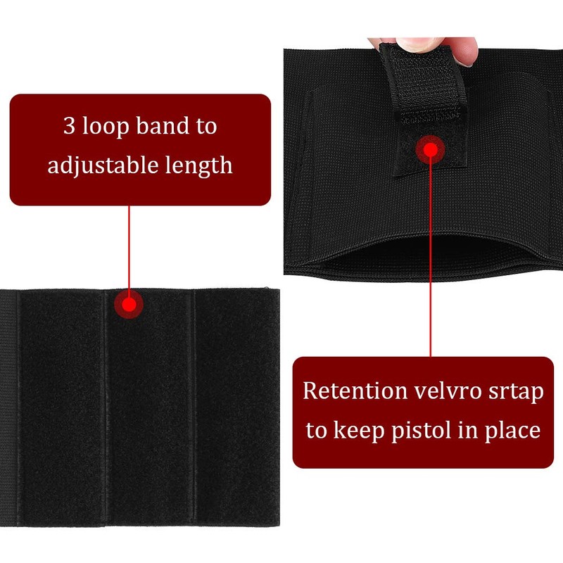 Accmor Ankle Holster for Concealed Carry, Elastic Deep Concealment Leg