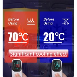 Holy Feather Foldable Car Sunshade with 4 Car Window Shade - Titanium-Plated Silver Coating for Heat Insulation - Ultimate Shades and Privacy Protection with Automatic Retraction (Large Size)