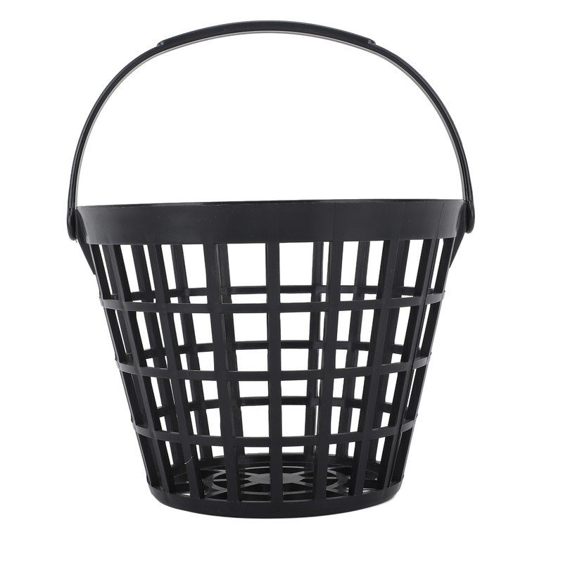 Black Golf Ball Basket Nylon Plastic Golfball Container Golf Ball
