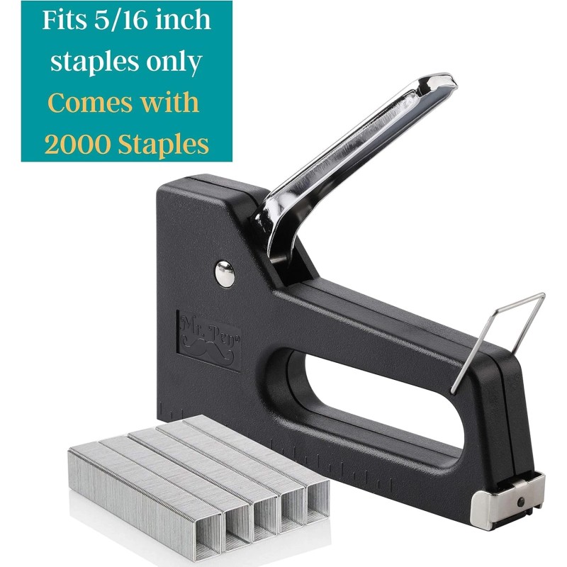 Mr. Pen Light Duty Staple Gun with 2000 Staples, 5/16