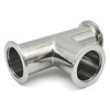 QiiMii SS304 Sanitary Vacuum Fittings - KF-40 Tri Clamp Tee