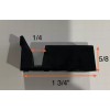 SouthEasternAluminum Shower Door Wall Jamb Bumper Guide Black Pack of
