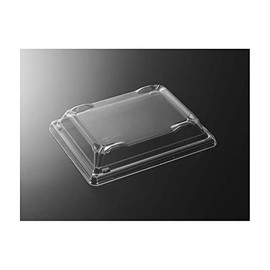 Chuo Kagaku 135814 Lids Food Pack, Disposable CF Matching Box, 18-14, Lids, 50 Pieces, Transparent, Approx. 1.3 x 5.6 x 7.2 inches (3.4 x 14.3 x 18.3 cm)